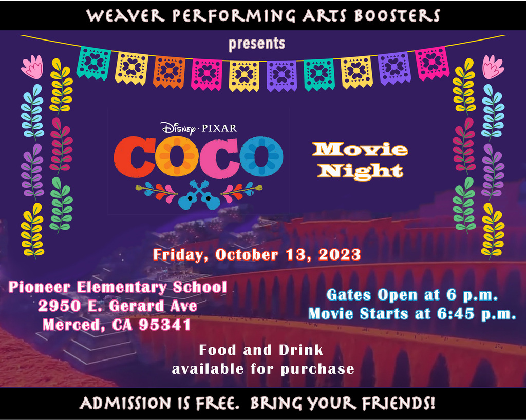 Coco Movie Night Advertisement