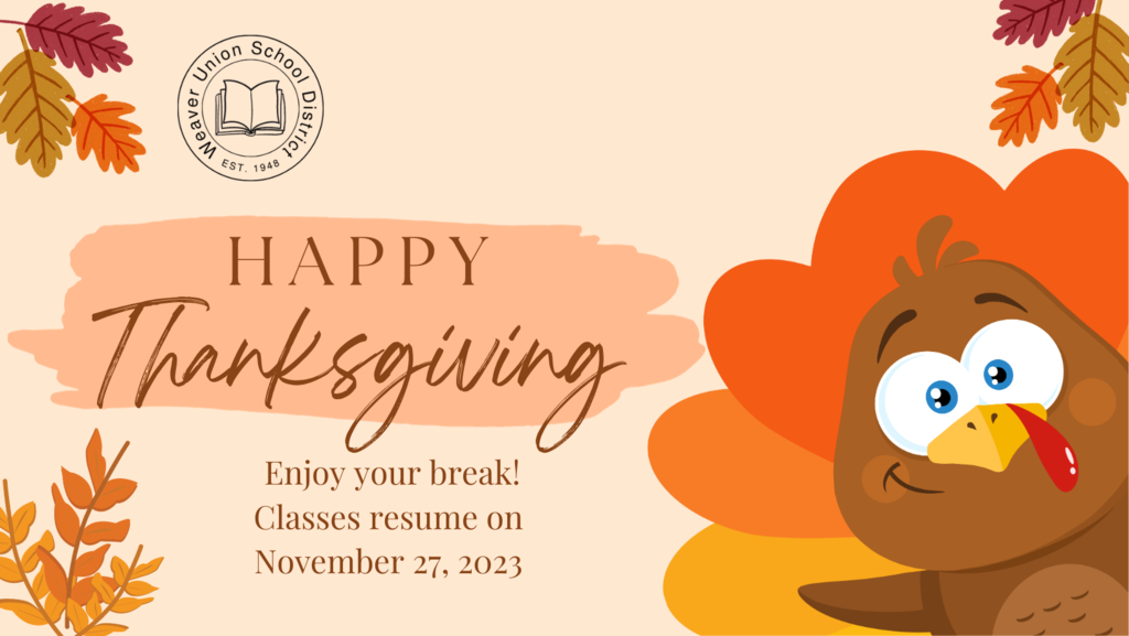 Happy Thanksgiving from WUSD